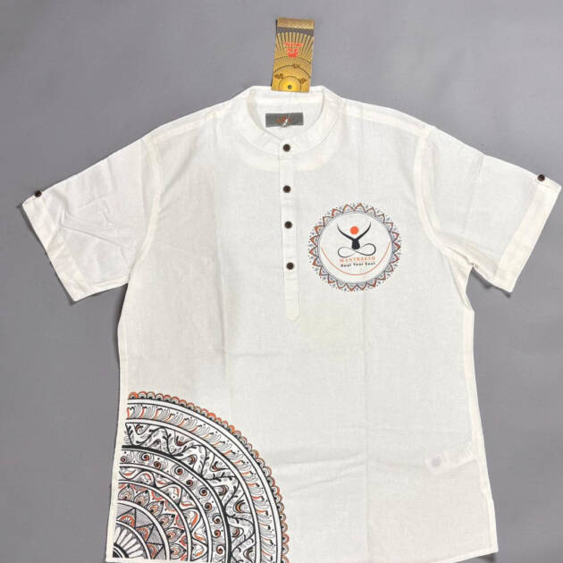 Men's Short Kurta (White)