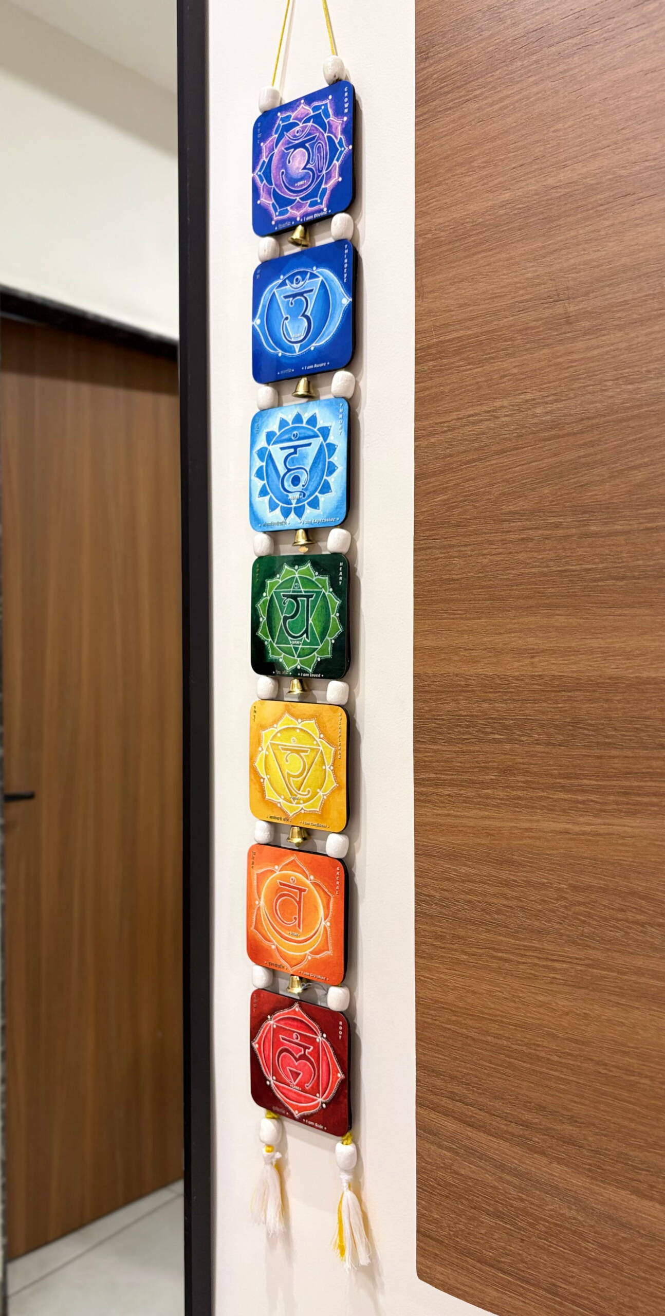 7 चक्र तोरण (चक्र हीलिंग एवं संतुलन) | 7 Chakra Wall hanging (Chakra Healing & Balancing) - Image 6